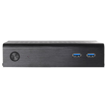 ひかりｔｖショッピング Thin Mini Itxケース Sst Pt13b Usb3 0 Silver Stone