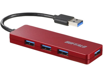 USB3.0 4ポートバスパワーハブ レッド