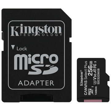 256GB microSDXCカード CL10 UHS-1 U3 AD付