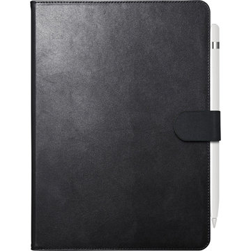 iPad 10.2用2アングルレザーケース ブラック