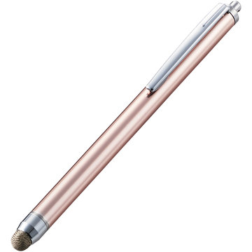 スマホ・タブレット用タッチペン/導電繊維タイプ/ピンク