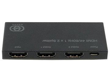 4K/60Hz対応HDMI分配器(1入力:2出力)