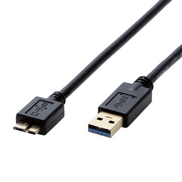 USB3.0ケーブル/A-microBタイプ/0.5m/ブラック