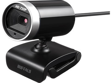 BUFFALO マイク内蔵100万画素Webカメラ HD720p対応 ブラック BSW100MBK