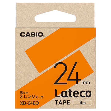 Lateco用テープ 24mm オレンジ/黒文字