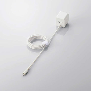 Lightning-AC充電器/ケーブル一体/1.5m/ホワイトF
