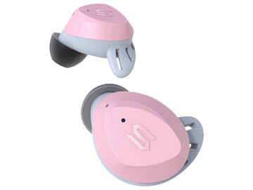 完全ワイヤレススポーツイヤホン TWS S-Fit Pink 外音取込 防水防塵