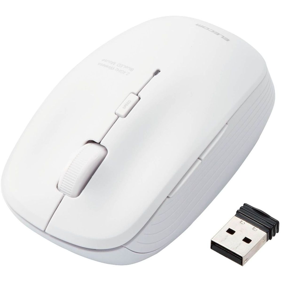 ひかりｔｖショッピング Blueledマウス 無線 5ボタン 静音 抗菌 ホワイト M Bl21dbskwh Elecom