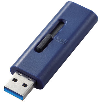 USBメモリー/USB3.2(Gen1)/スライド式/32GB/ブルー