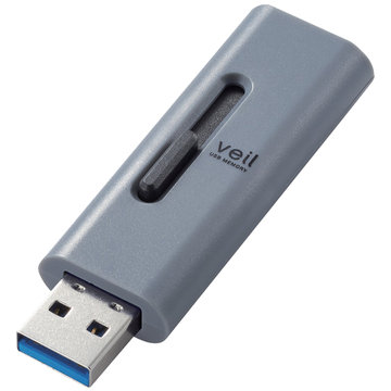 USBメモリー/USB3.2(Gen1)/スライド式/32GB/グレー