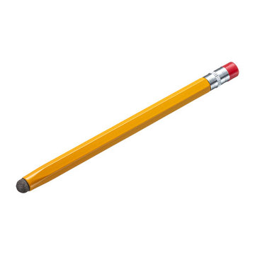 導電繊維タッチペン(オレンジ・鉛筆型)