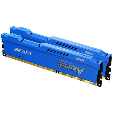 16GB DDR3-1600 CL10 DIMM FURY Blue