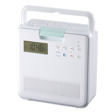 SD/CDラジオ(防水仕様)(Bluetooth対応)(ホワイト)