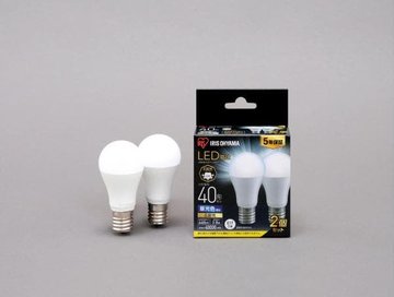 LED電球 E17 広配光 40形 昼光色 2個セット