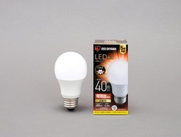 LED電球 E26 広配光 40形 電球色