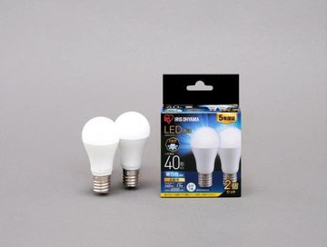 LED電球 E17 広配光 40形 昼白色 2個セット