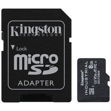 8GB microSDHC UHS-I 産業Gカード+アダプタ付