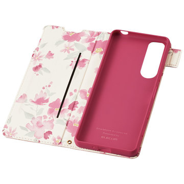 ひかりｔｖショッピング Xperia 5 Iii レザーケース Flowers ディープピンク Pm X214plfujpnd Elecom