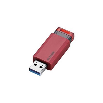 USBメモリー/USB3.1(Gen1)/ノック式/128GB/レッド