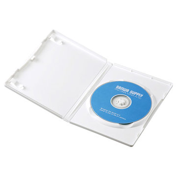 DVDトールケース(1枚収納・10枚セット・ホワイト)