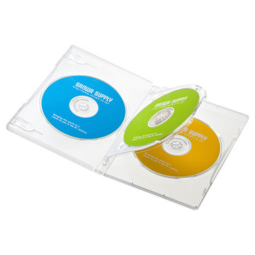 DVDトールケース(3枚収納・10枚セット・クリア)