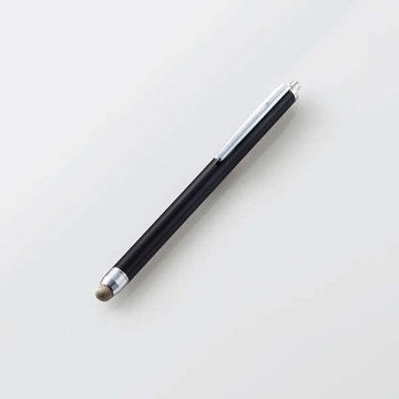 タッチペン/スマホ・タブレット用/抗菌/導電繊維/ブラック