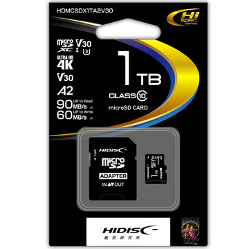 microSDXCカード 1TB UHS-1 U3 V30 A2