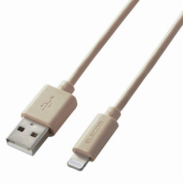 USB-A to Lightningケーブル/1.0m/ベージュ