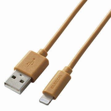 USB-A to Lightningケーブル/1.0m/ライトブラウン