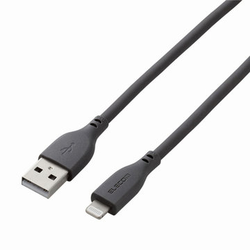 USB-A to Lightningケーブル/1.0m/グレー