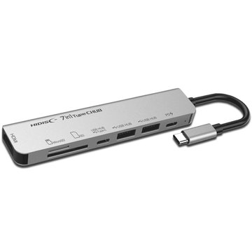 Type-C接続 7in1 USBハブ HDMI/SDカードリーダー