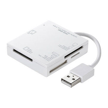 USB2.0 カードリーダー(ホワイト)