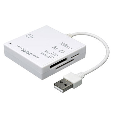 USB2.0 カードリーダー(ホワイト)