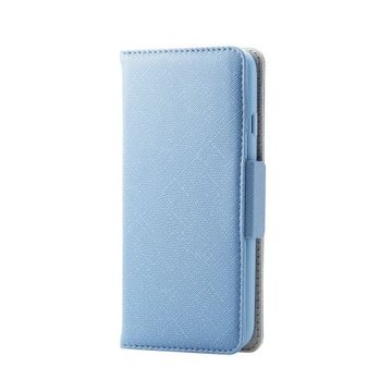iPhone SE 第3世代/レザーケース/手帳型/ブルー