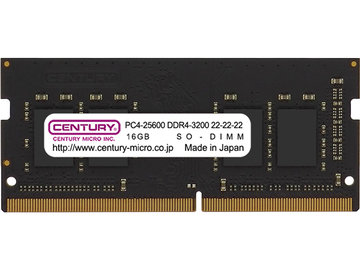 NT用PC4-25600 16GB SODIMM 1R 日本製