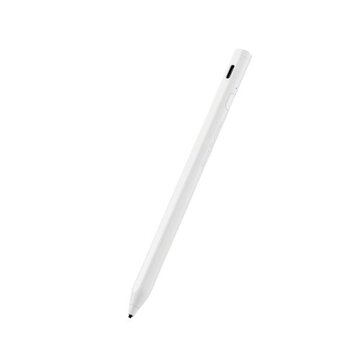 タッチペン/汎用/磁気吸着/USB-C充電/ホワイト