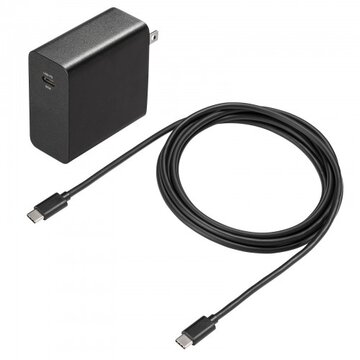 USB PD対応AC充電器(PD65W・Type-Cケーブル付)