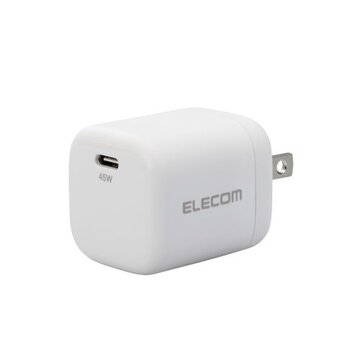 AC充電器/45W/USB-C1ポート/スイングプラグ/ホワイト
