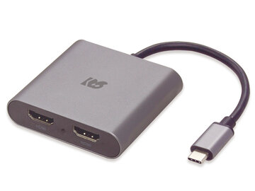 USB Type-C to デュアルHDMIディスプレイアダプター