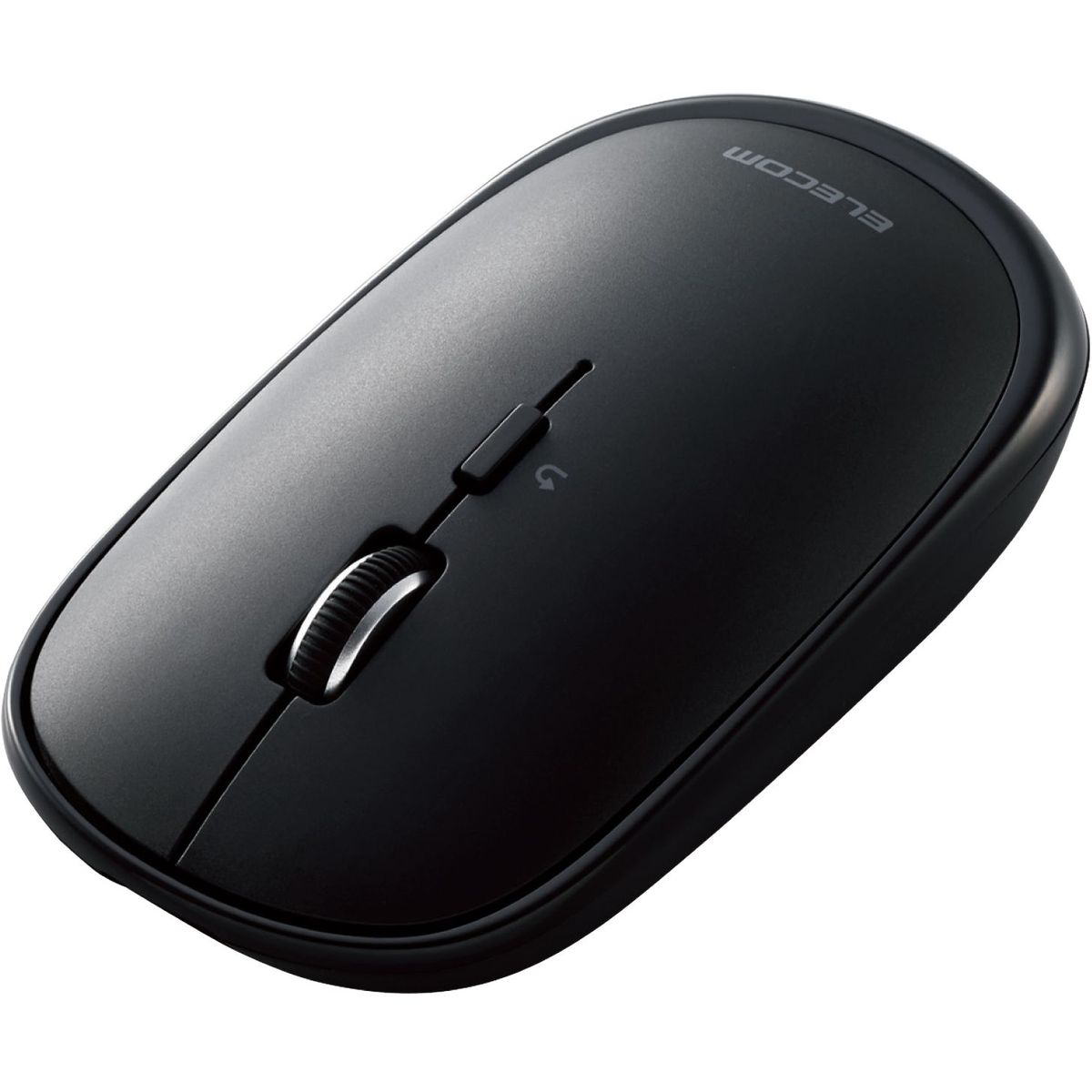 マウス/Bluetooth/4ボタン/薄型/充電式/ブラック