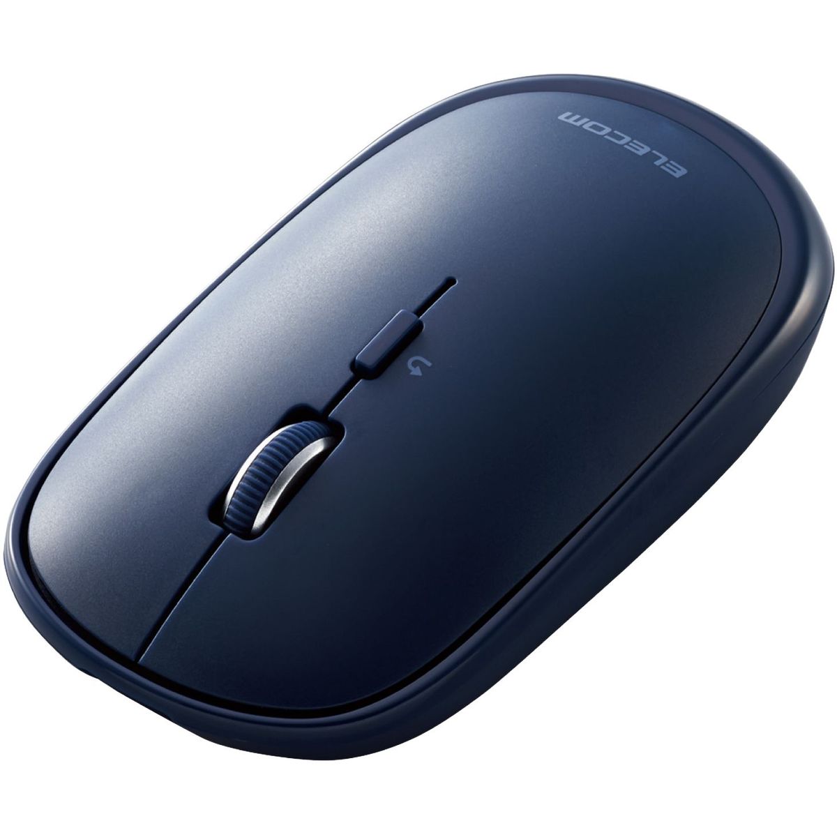 マウス/Bluetooth/4ボタン/薄型/充電式/ブルー