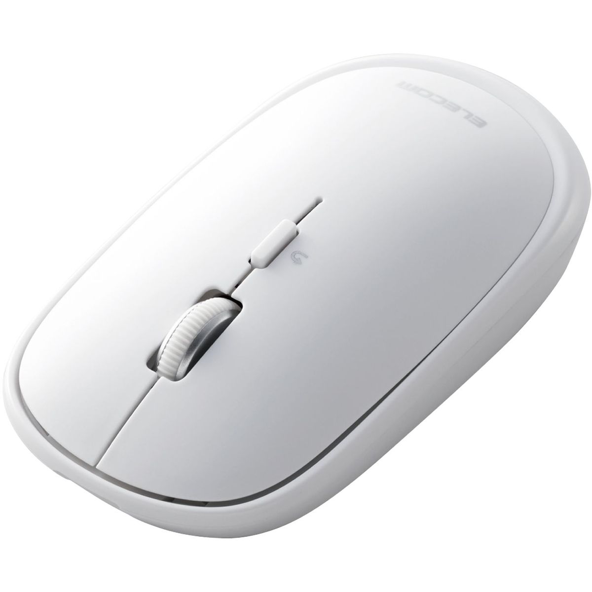 マウス/Bluetooth/4ボタン/薄型/充電式/ホワイト