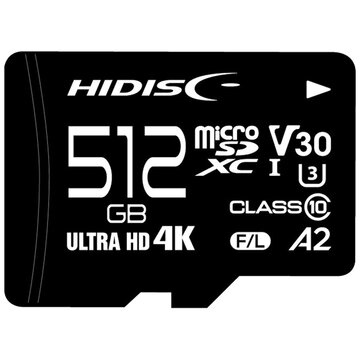 microSDXCカード 512GB UHS-1 U3 V30 A2