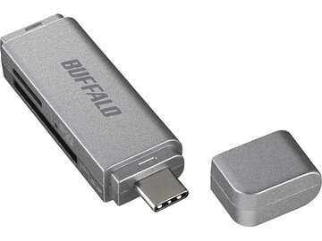 USB3.0 Type-C カードリーダー SD用直挿し シルバー