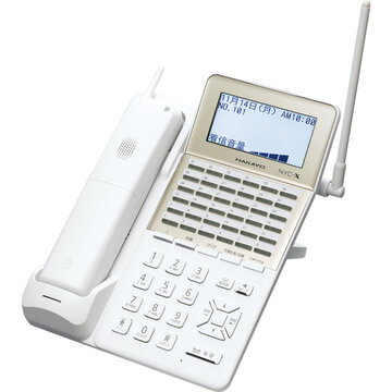 NYC-X 36ボタンディジタルハンドルコードレス電話機(W)