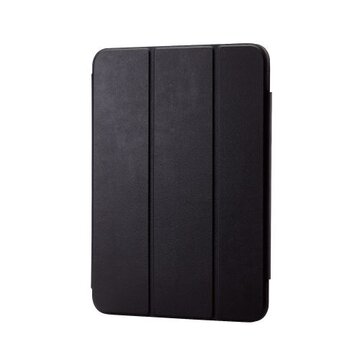 iPad第10世代/レザーケース/手帳型/2アングル/ブラック