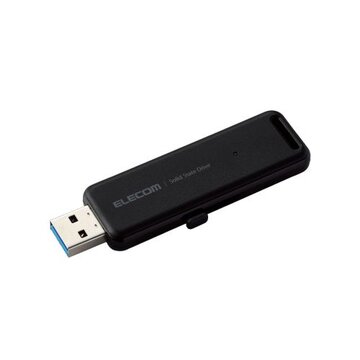 外付SSD/ポータブル/USB3.2(Gen2)/250GB/ブラック
