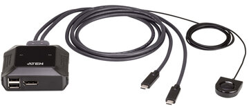 2ポート USB-C DisplayPort KVMスイッチ