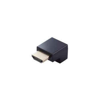 HDMI延長アダプター/L字下/AF-AM/スリム/ブラック