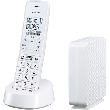 デジタルコードレス電話機(子機1台タイプ) ホワイト系